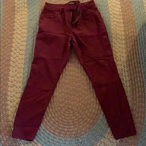 d. jeans Women's Dark Red Skinny Jeans